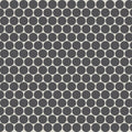Marin Black Sea 12.5x11.5 3/4 inch Penny Matte Glass Mosaic