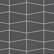 Marin Black Sea Trapezoid Matte Porcelain Mosaic