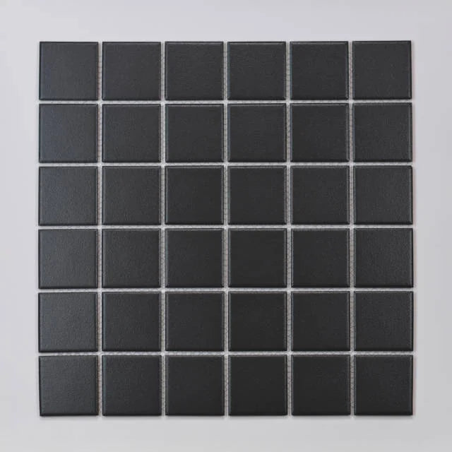 Marin Black Sea 12x12 2x2 Square Matte Glass Mosaic