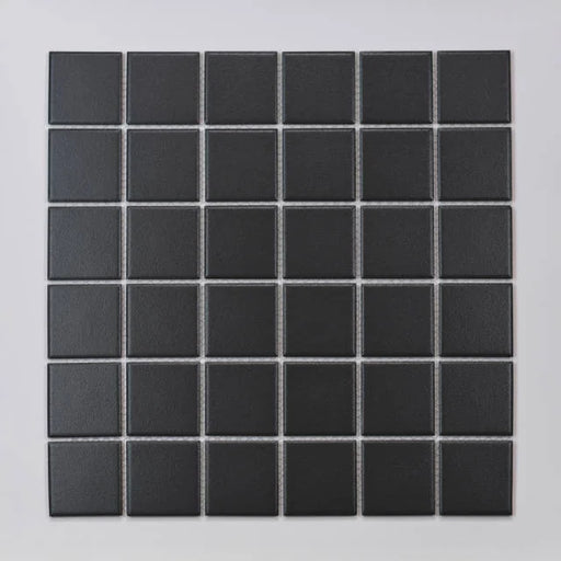 Marin Black Sea 12x12 2x2 Square Matte Glass Mosaic