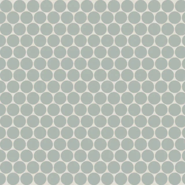 Marin Matte Aloe Green 12.5x11.5 Penny Porcelain Mosaic