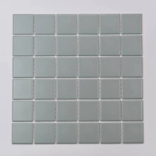 Marin Matte Aloe Green 2x2 Square Glass Mosaic