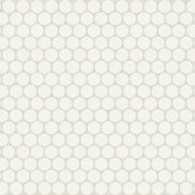 Marin Matte Pearl White 12.5x11.5 Penny Porcelain Mosaic