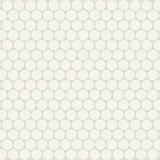 Marin Matte Pearl White 12.5x11.5 Penny Porcelain Mosaic