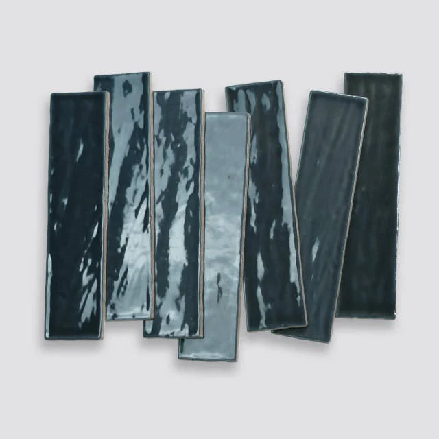 Marin Midnight Tide 10x2.5 Ceramic Wall Tile