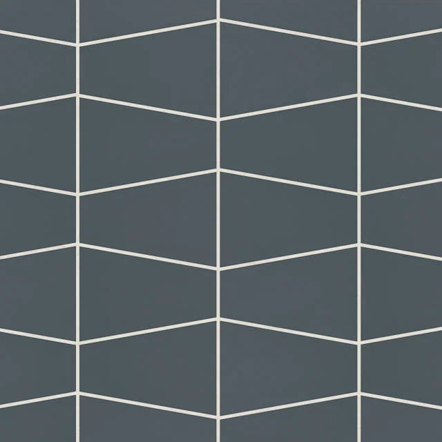 Marin Matte Midnight Tide 13x8.25 Trapezoid Glass Mosaic