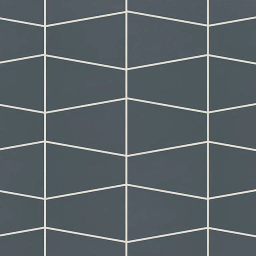 Marin Matte Midnight Tide 13x8.25 Trapezoid Glass Mosaic