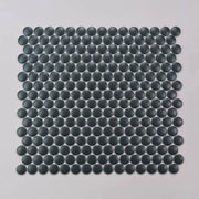Marin Midnight Tide 3/4 inch Penny Matte Porcelain Mosaic Tile