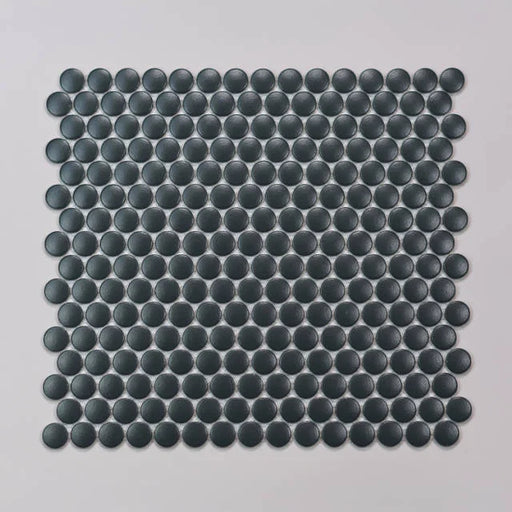 Marin Midnight Tide 3/4 inch Penny Matte Porcelain Mosaic Tile