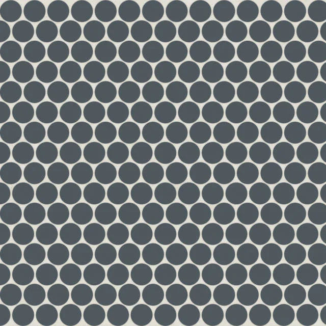 Marin Midnight Tide 3/4 inch Penny Matte Porcelain Mosaic Tile