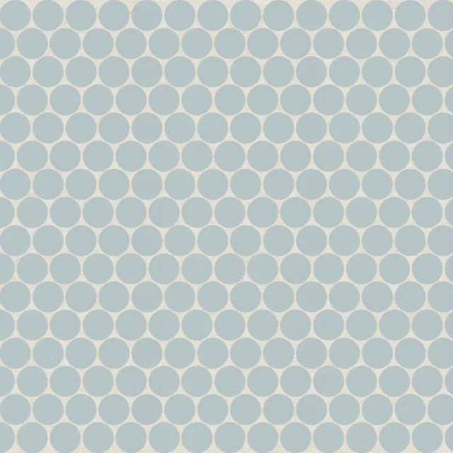 Marin Misty Blue 3/4" Penny 12.5x11.5 Matte Porcelain Mosaic