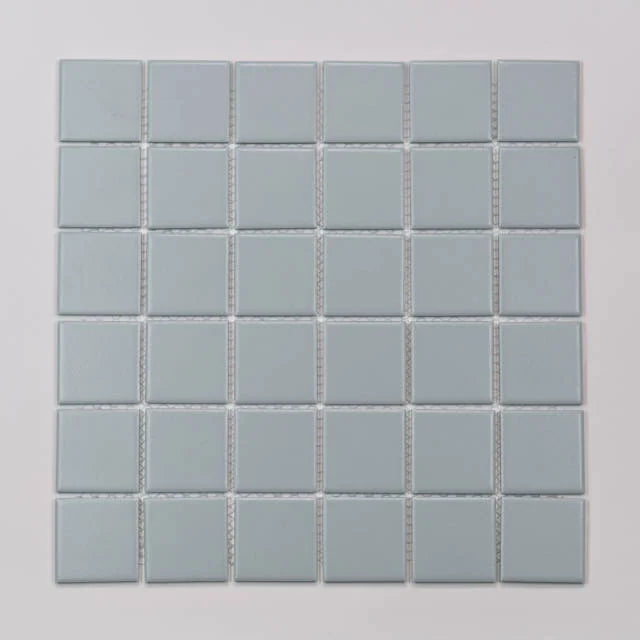 Marin Misty Blue 12x12 2x2 Square Matte Glass Mosaic