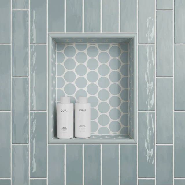 Marin Misty Blue 2x2 Penny Matte 11.75x10.5 Porcelain Mosaic