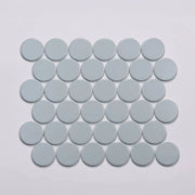 Marin Misty Blue 2x2 Penny Matte 11.75x10.5 Porcelain Mosaic
