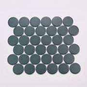 Marin Ocean Teal 2x2 11.75x10.5 Penny Matte Porcelain Mosaic