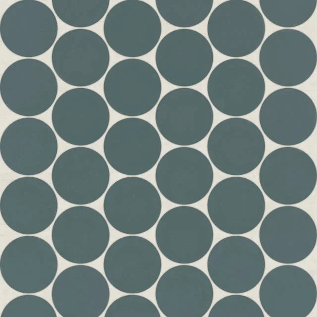Marin Ocean Teal 2x2 11.75x10.5 Penny Matte Porcelain Mosaic