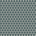 Marin Ocean Teal 12.5x11.5 Matte 3/4 inch Penny Glass Mosaic