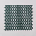 Marin Ocean Teal 12.5x11.5 Matte 3/4 inch Penny Glass Mosaic