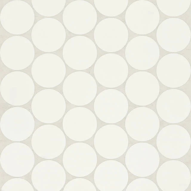 Marin Pearl White 2x2 Penny Matte 11.75x10.5 Porcelain Mosaic
