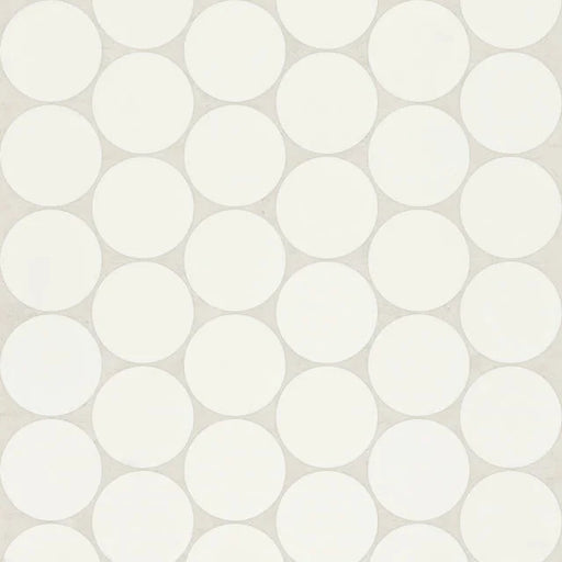 Marin Pearl White 2x2 Penny Matte 11.75x10.5 Porcelain Mosaic