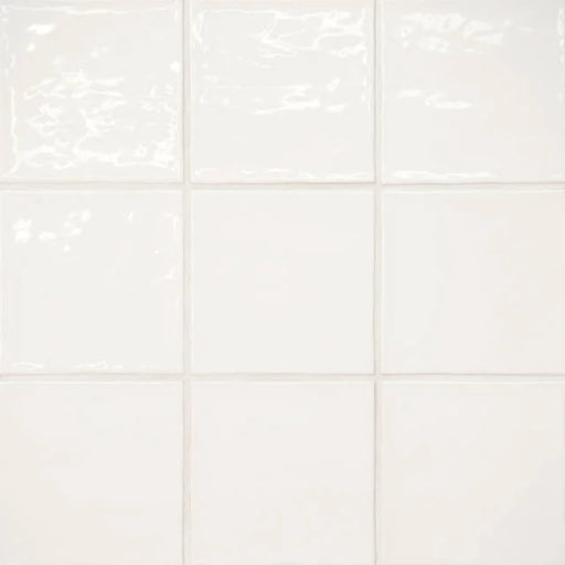 Marin Pearl White 4x4 Ceramic Wall Tile