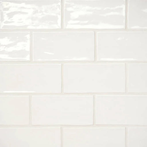 Marin Pearl White 5x2.5 Ceramic Wall Tile