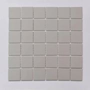 Marin Pebble Gray 2x2 Square Matte 12x12 Glass Mosaic