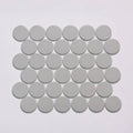 Marin Pebble Gray 2x2 11.75x10.5 Penny Matte Porcelain Mosaic