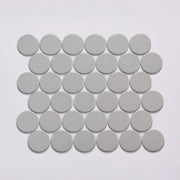 Marin Pebble Gray 2x2 11.75x10.5 Penny Matte Porcelain Mosaic