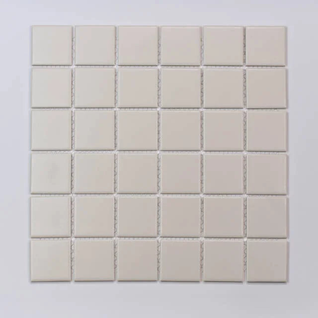 Marin Sand Dollar 12x12 2x2 Square Matte Glass Mosaic Tile