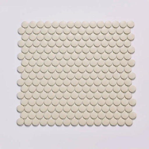 Marin Sand Dollar 12.5x11.5 3/4 inch Penny Matte Glass Mosaic