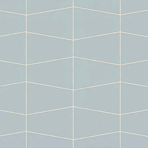 Marin Trapezoid Matte Misty Blue 13x8.25 Porcelain Mosaic