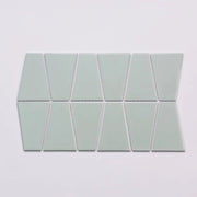 Marin Trapezoid Matte Aloe Green 13x8.25 Porcelain Mosaic