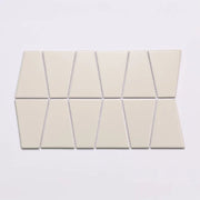 Marin Sand Dollar 13x8.25 Trapezoid Matte Glass Mosaic