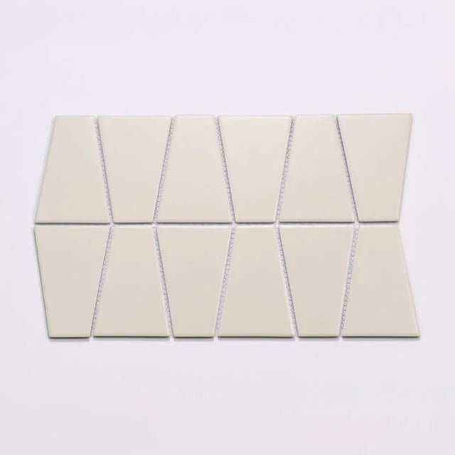 Marin Sand Dollar 13x8.25 Trapezoid Matte Glass Mosaic