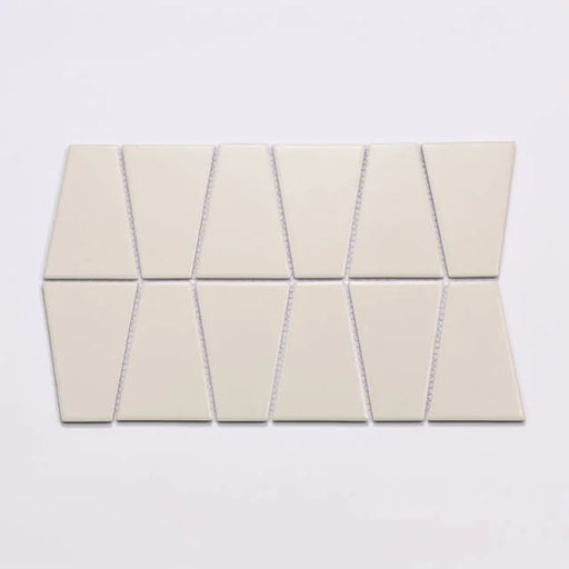 Marin Sand Dollar 13x8.25 Trapezoid Matte Glass Mosaic