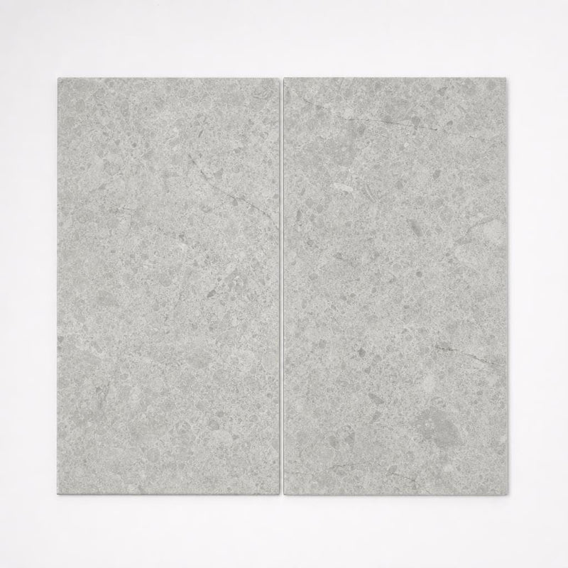 Marine Fantasy 12x24 Sandblasted Marble Paver close-up