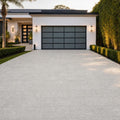 Marine Fantasy 12x24 Sandblasted Marble Paver — Front Yard driveway
