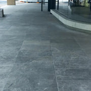 Marine Fantasy 12x24 Sandblasted Marble Single Bullnose Pool Coping