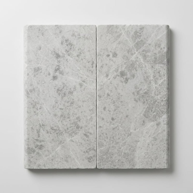 Marine Fantasy 12x24 Tumbled Marble Single Bullnose Pool Coping close-up