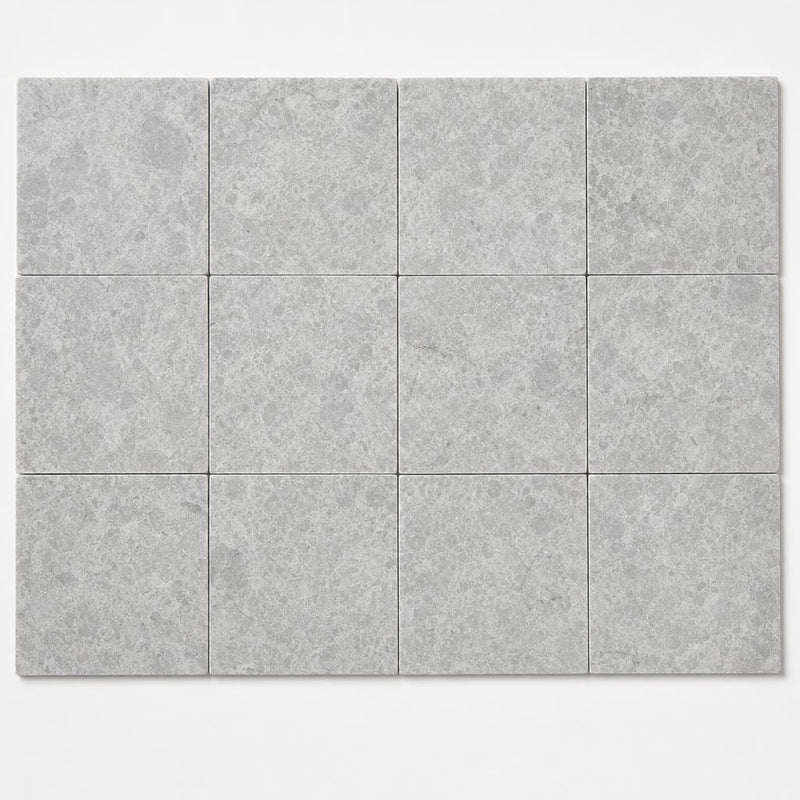 Marine Fantasy 6x6 Tumbled Marble Tile close-up