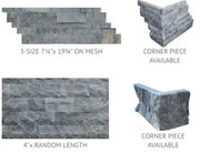 Marine Fantasy 7x19.75 Split-Face Marble Ledger Stone