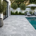 Marine Fantasy Marble Paver 6x12 Tumbled 1.25 inch — Backyard pool deck