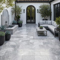 Marine Fantasy Marble Paver 6x12 Tumbled 1.25 inch — Courtyard paving