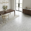 Marine Fantasy Marble Tile 18x18 Honed — Dining Room floor