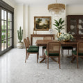 Marine Fantasy Marble Tile 18x18 Honed — Living Room floor