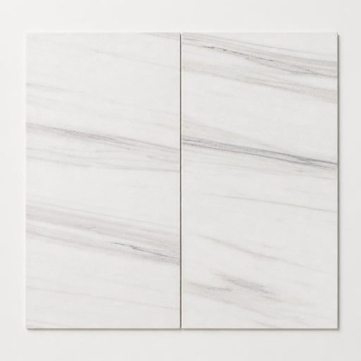 Marmara White 12x24 Polished Marble Tile close-up
