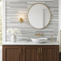 Marmara White Marble Tile 12x24 Honed — Bathroom vanity wall