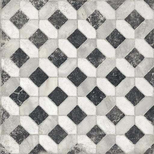 Marmi Imperiali Series Decoro Danum 24x24 Matte Marble Look Porcelain Tile