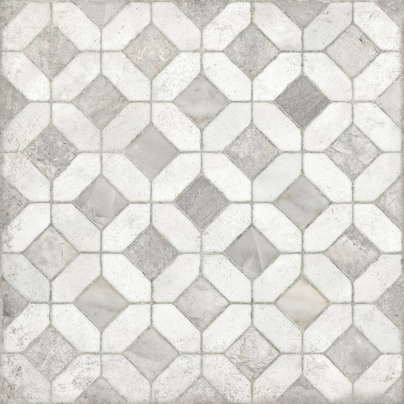 Marmi Imperiali Series Decoro Valentia 24x24 Matte Marble Look Porcelain Tile